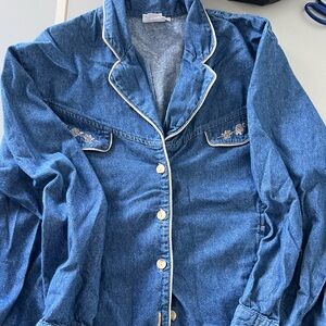 VINTAGE DENIEM JACKET SIZE L!
